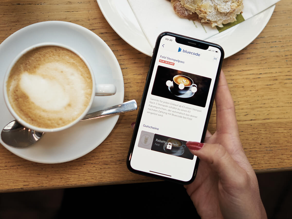 Bluecode App Stempelpass