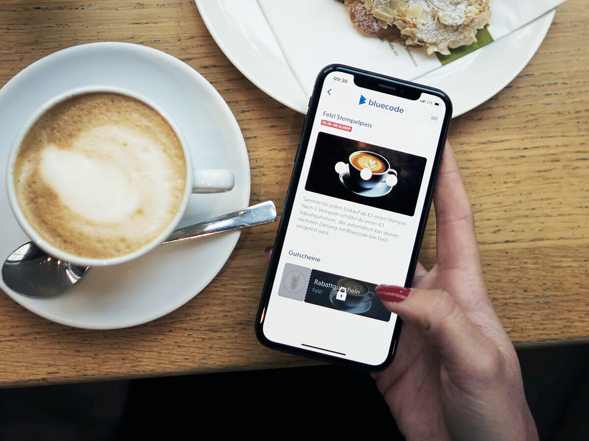 Bluecode App Stempelpass